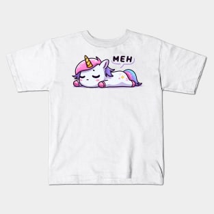 Lazy unicorn Kids T-Shirt